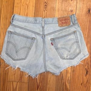 Levi 505 denim shorts